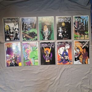 Poison Elves comic lot of 10 - Sirius comics by Drew Hayes - near mint condition
